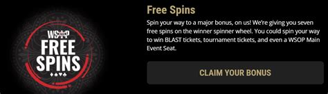 wsop free spin codes